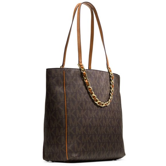 NWT Michael Kors Harper Tote with Drop Chain - Picture 2 of 15